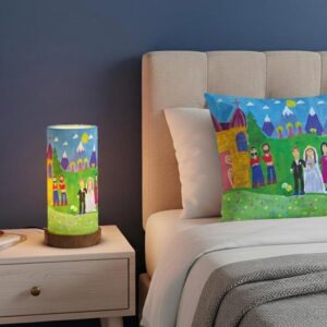 Lamp and Pillowcases "Alvard"